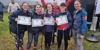 The Skin Integrity team after completing the Yorkshire Three Peaks