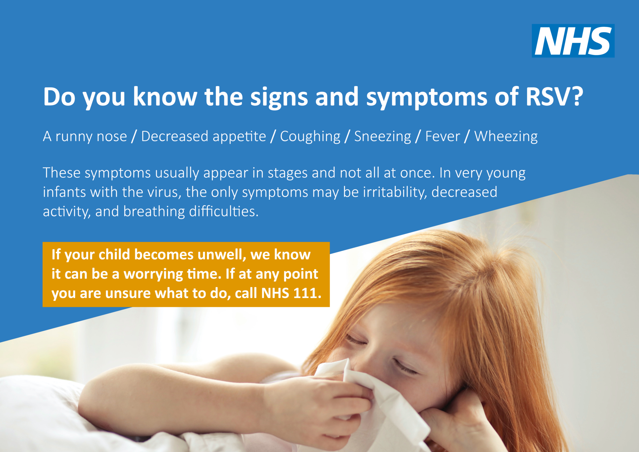 Know the signs and symptoms of Respiratory Syncytial Virus (RSV