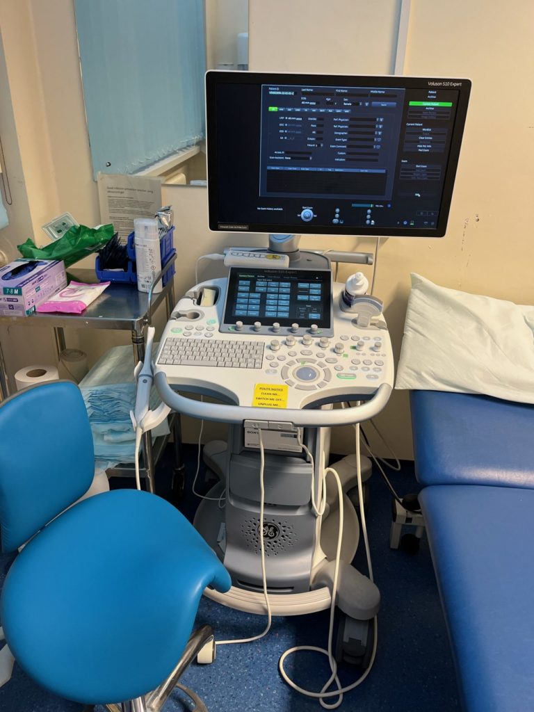 An example of a mobile ultrasound scanner