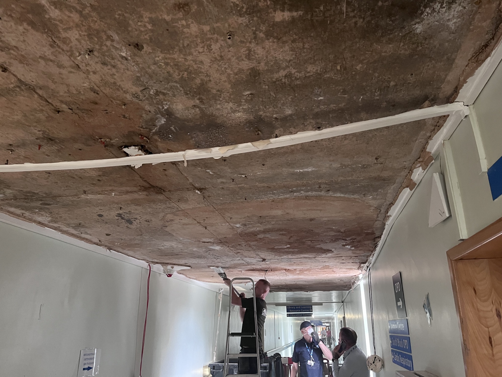 Repair works at Doncaster Royal Infirmary Doncaster and Bassetlaw Teaching Hospitals