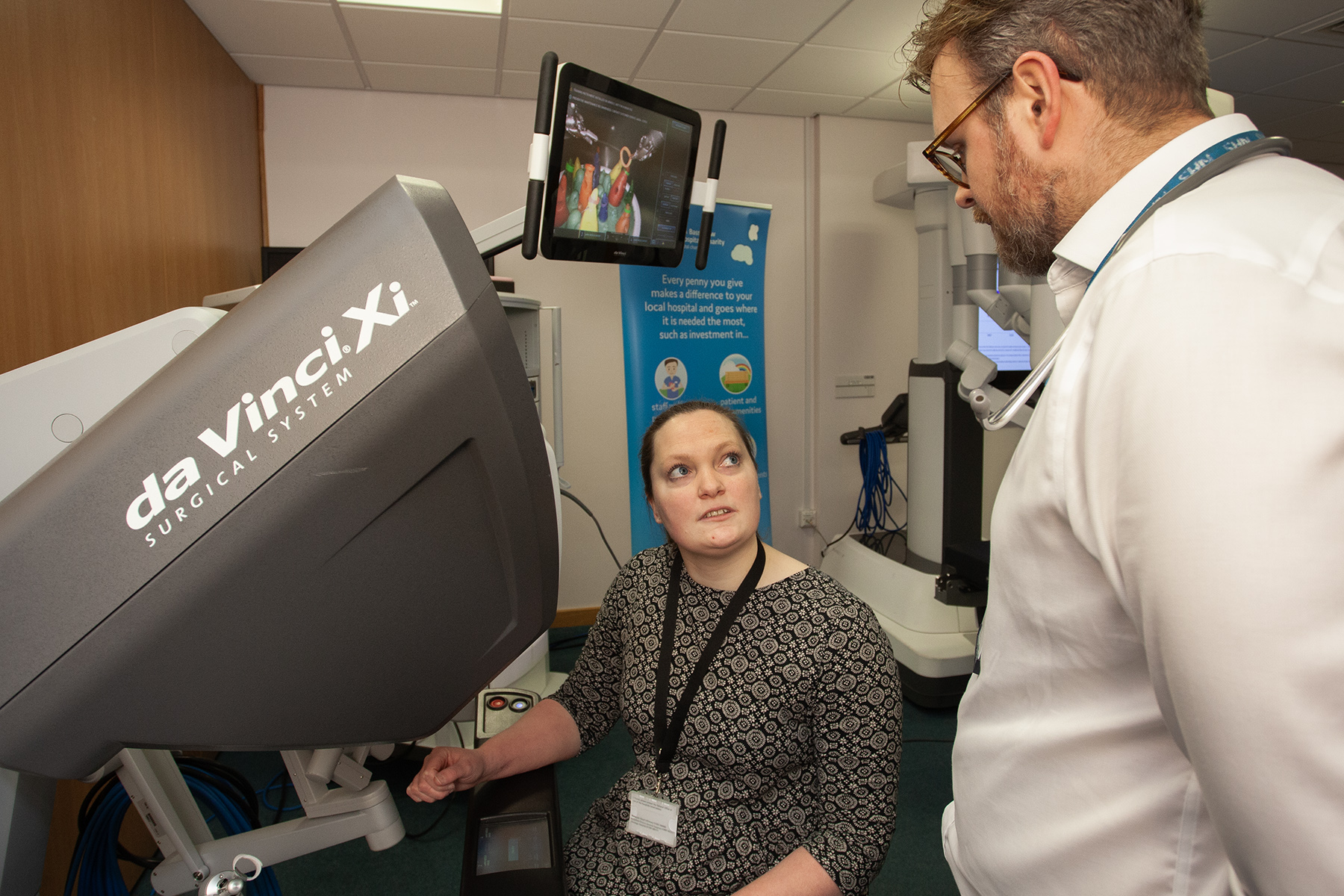 Live demonstration of surgical robot as local hospitals move closer to